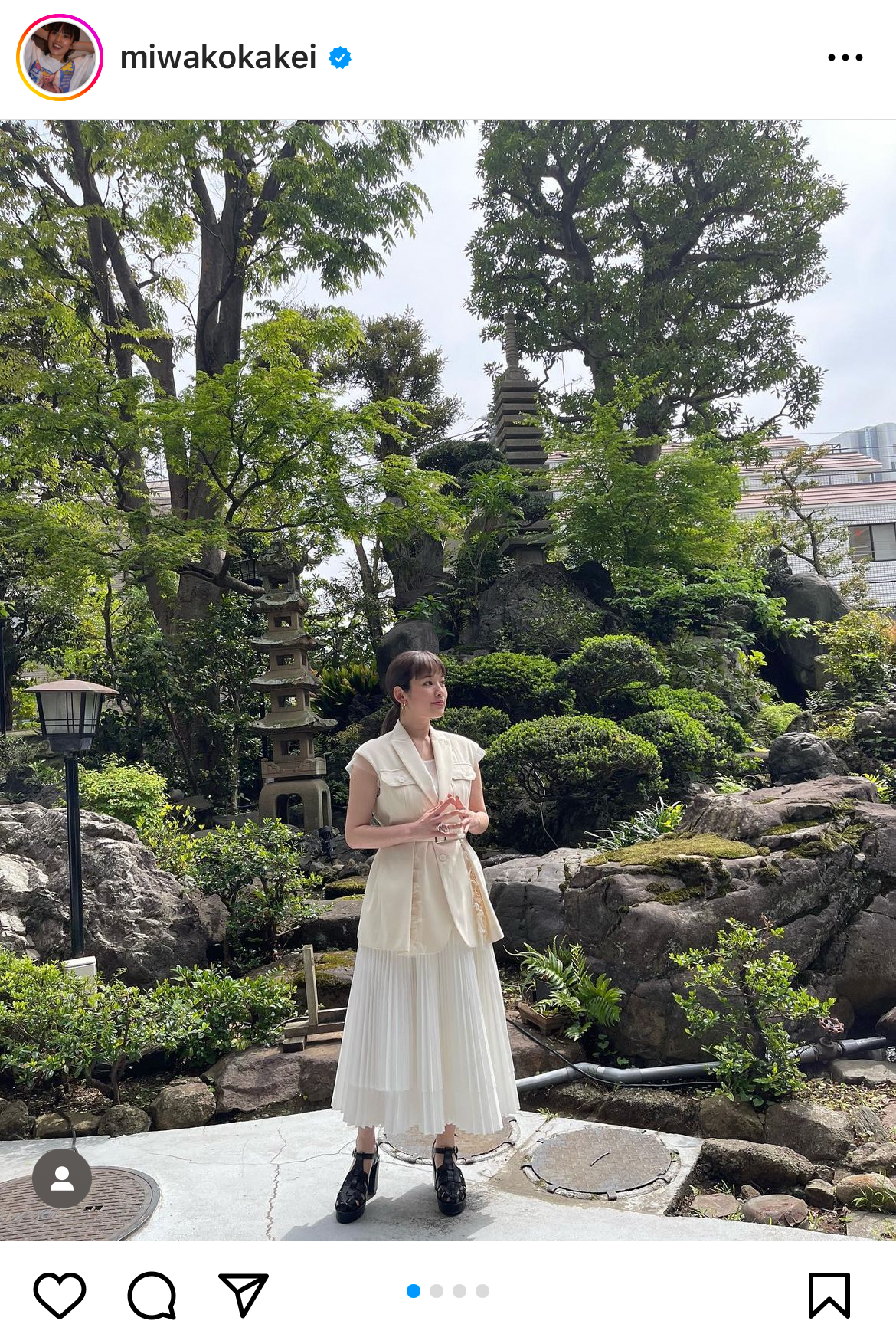 筧美和子のインスタグラムから