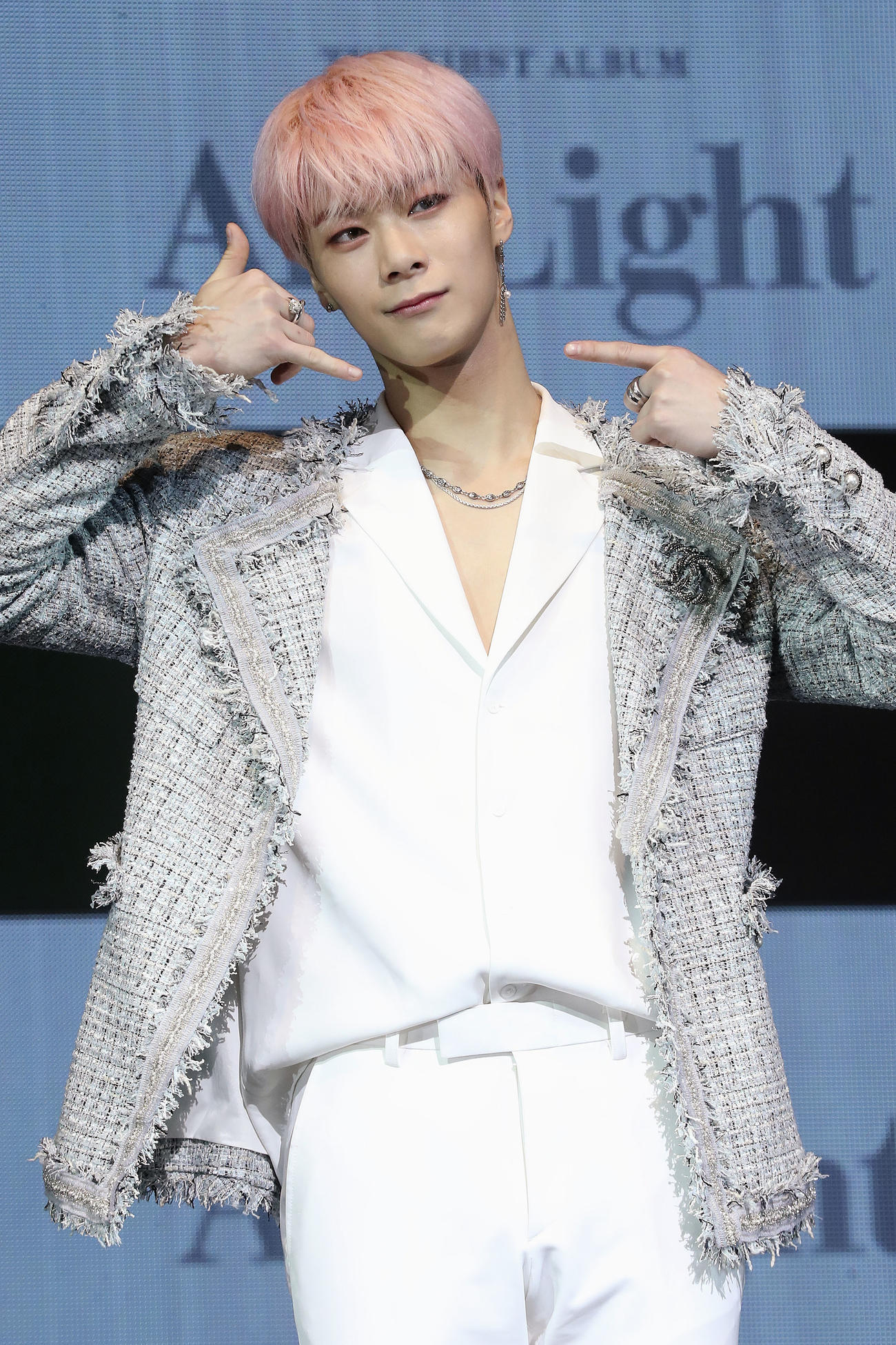 「ASTRO」メンバーのムンビンさん＝2019年、ソウル（聯合＝共同）