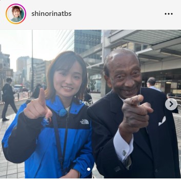 篠原梨菜アナウンサーのインスタグラムから