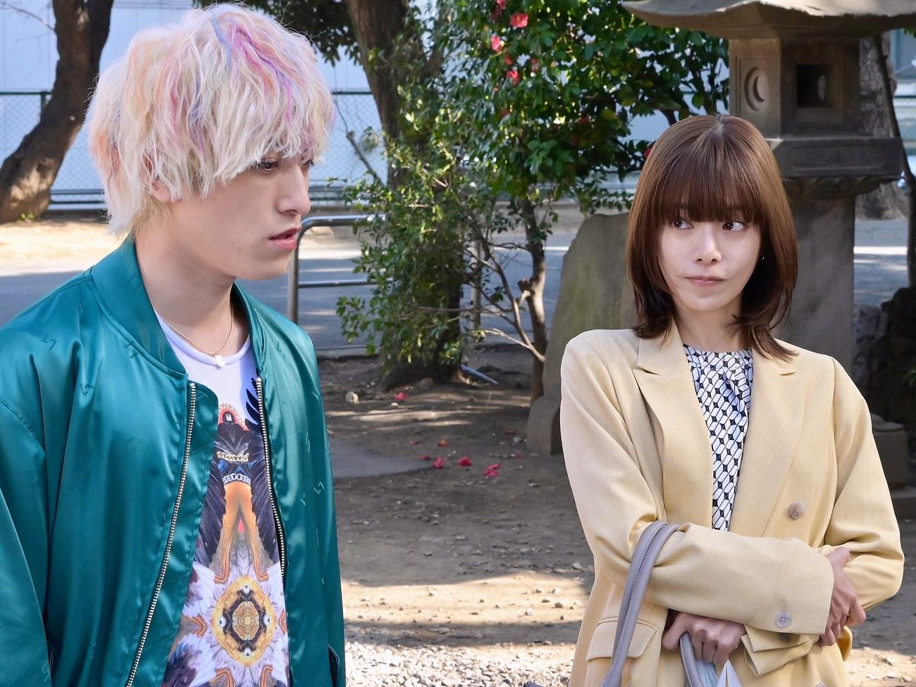 「ホスト相続しちゃいました」に出演するEXIT兼近大樹、桜井ユキ（C）カンテレ