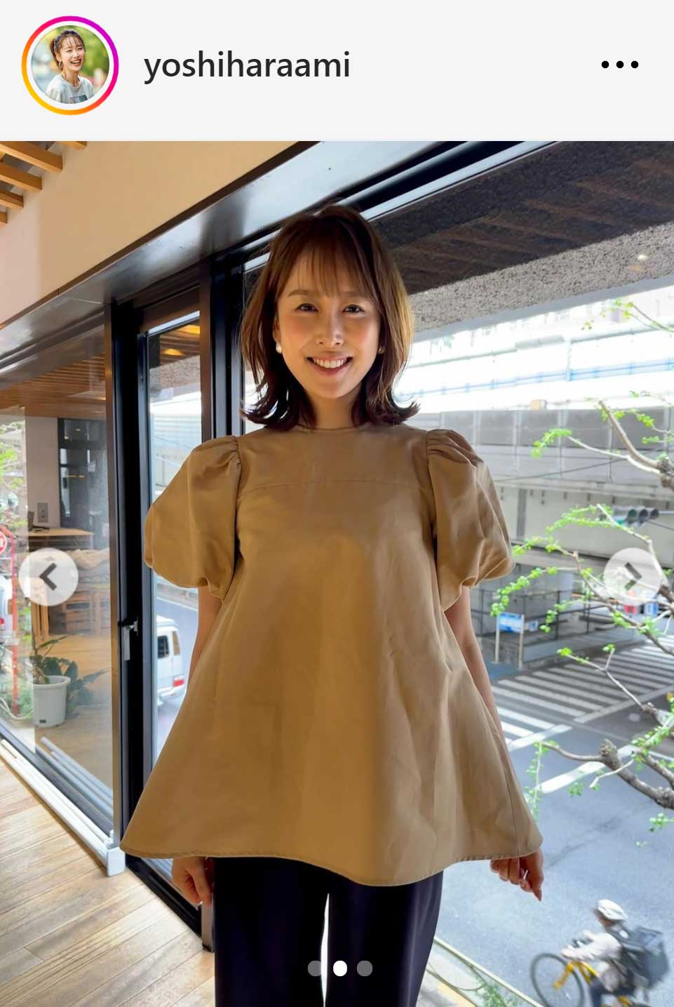 良原安美アナのインスタグラムから