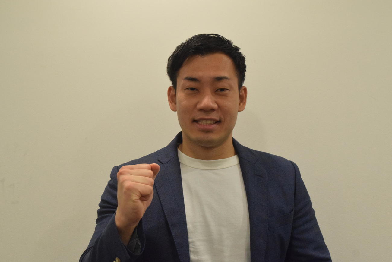 子供への熱い思いを語った「ミルクボーイ」駒場孝（撮影・阪口孝志）
