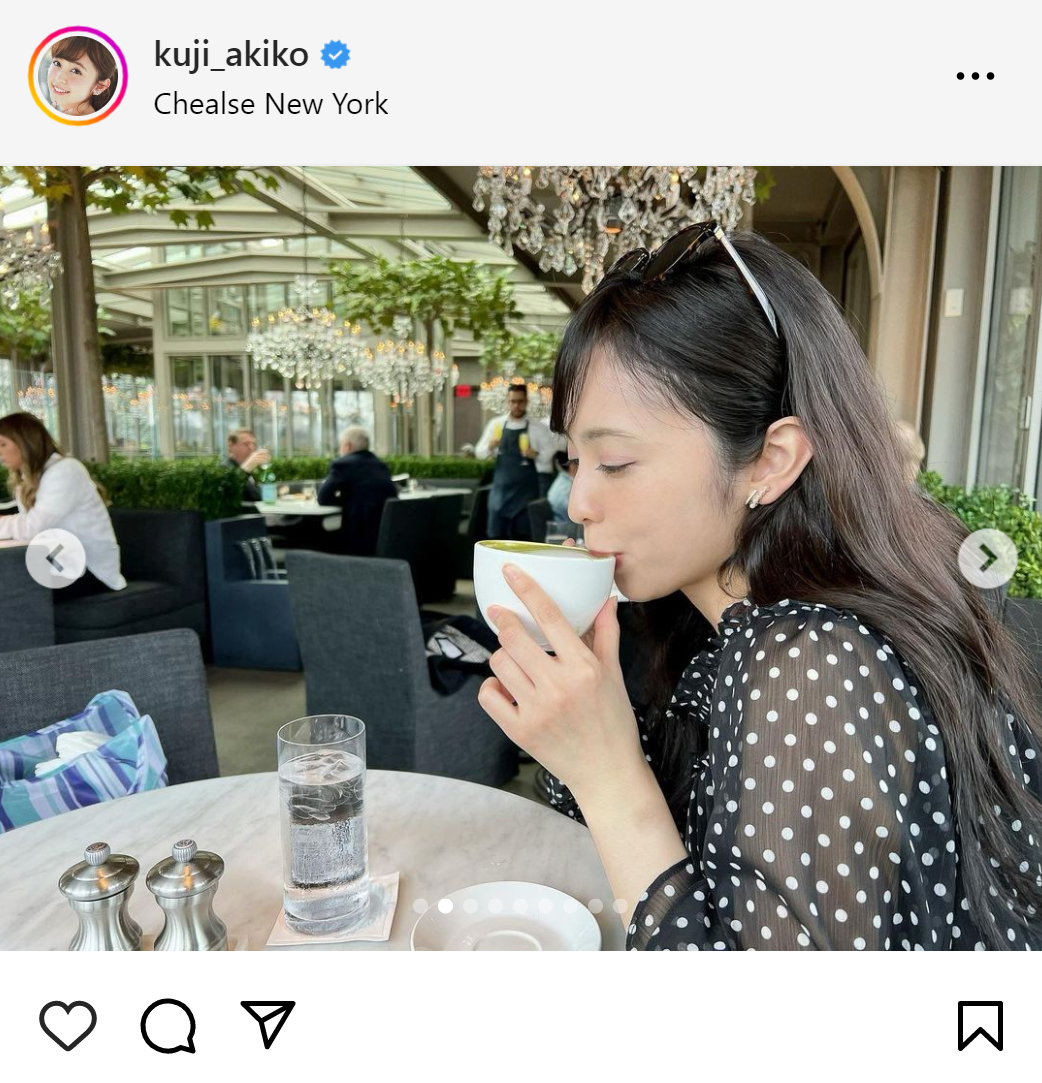 久慈暁子のインスタグラムから