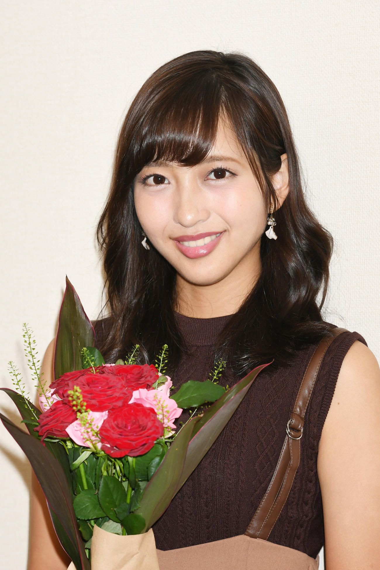 フジテレビ藤本万梨乃アナ（2019年10月撮影）