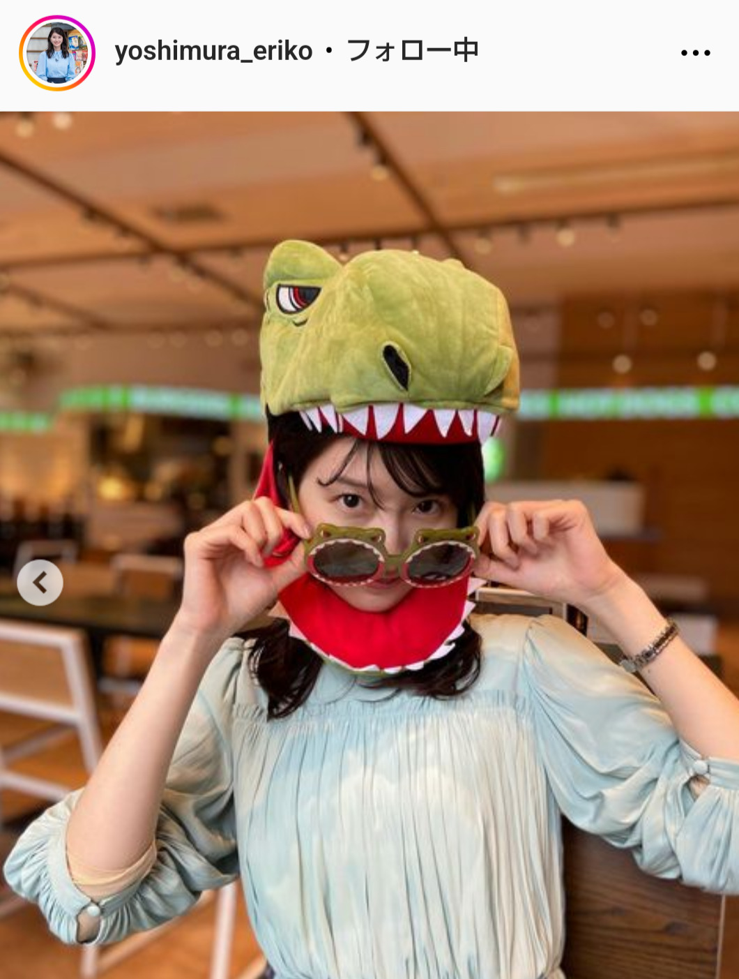 吉村恵里子アナのインスタグラムから