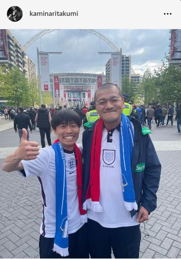 カミナリ石田たくみのインスタグラムから