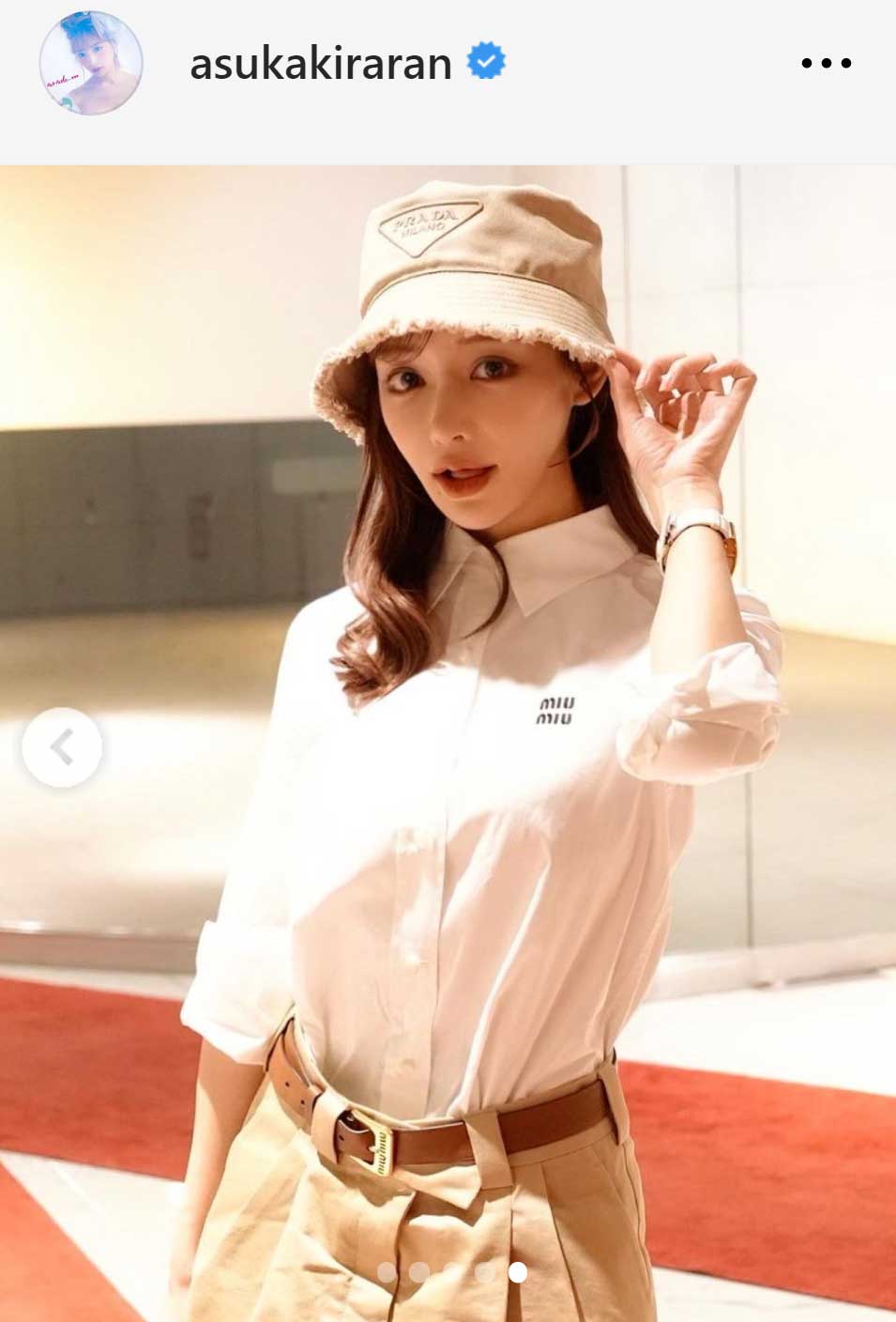 明日花キララのインスタグラムから