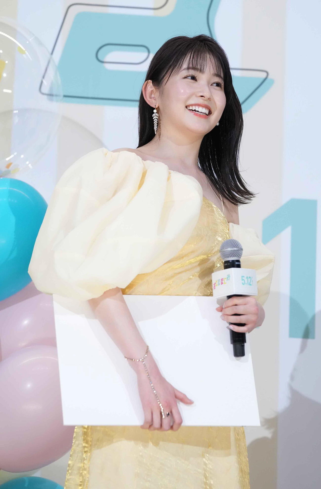 映画「おとななじみ」プレミア試写会に臨む久間田琳加（撮影・小沢裕）