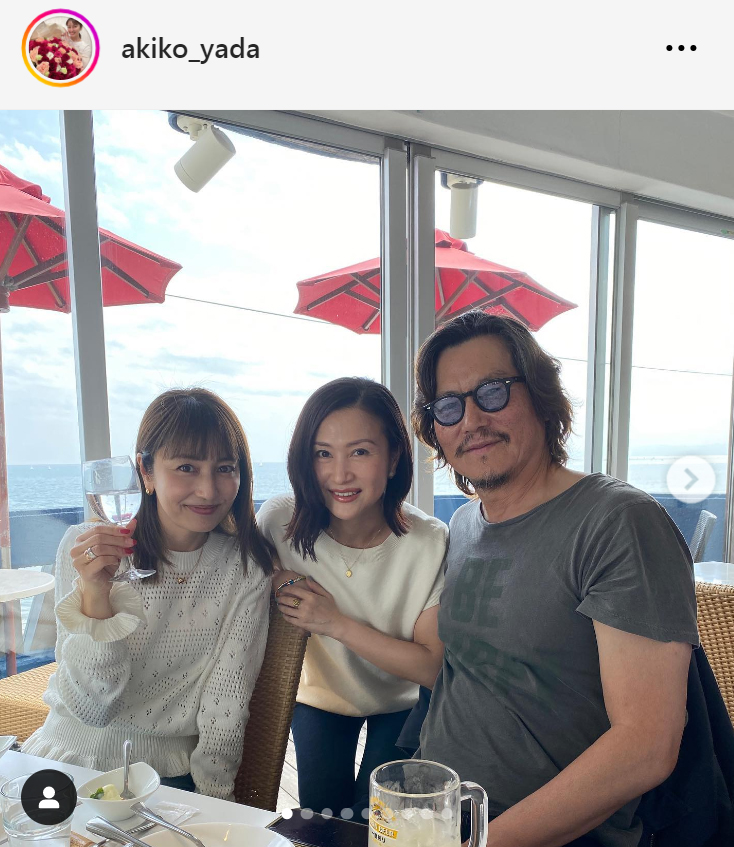 矢田亜希子のインスタグラムから