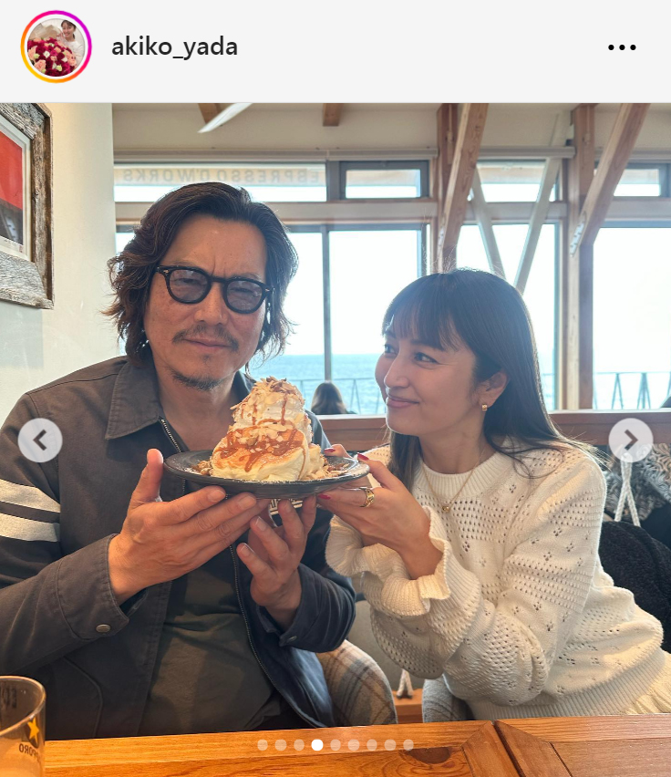 矢田亜希子のインスタグラムから