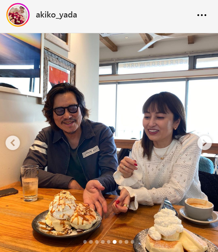 矢田亜希子のインスタグラムから