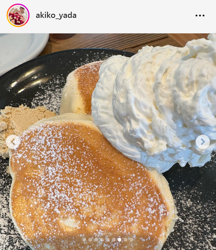 矢田亜希子のインスタグラムから
