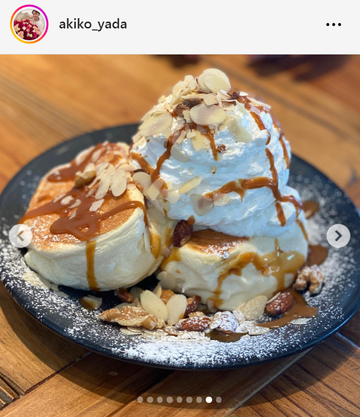 矢田亜希子のインスタグラムから