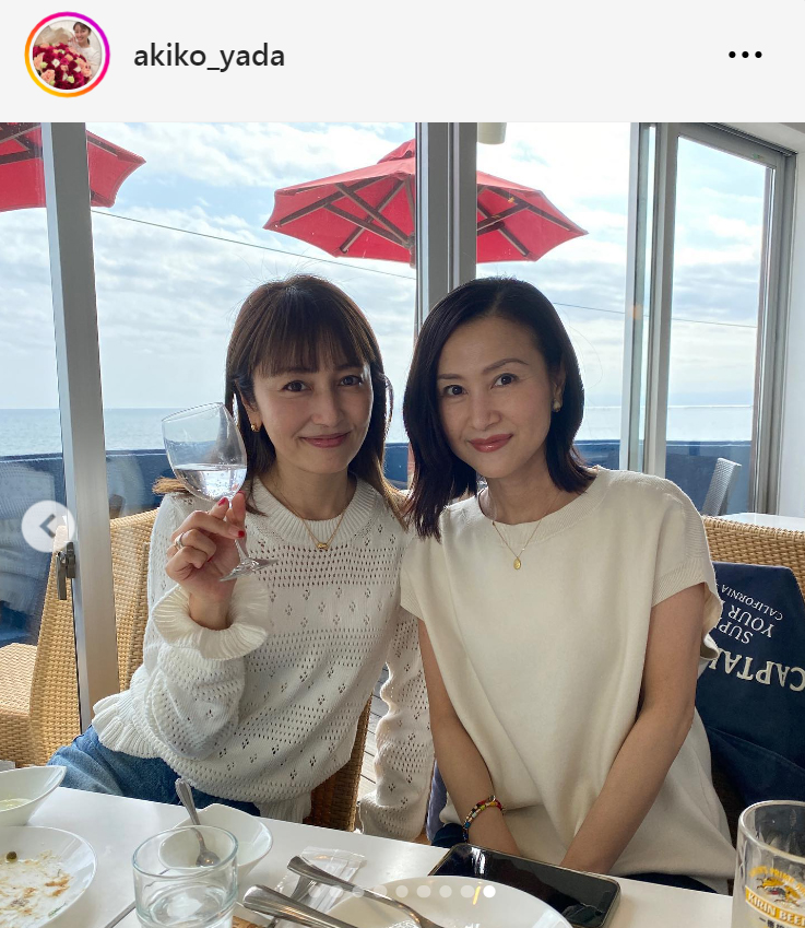 矢田亜希子のインスタグラムから