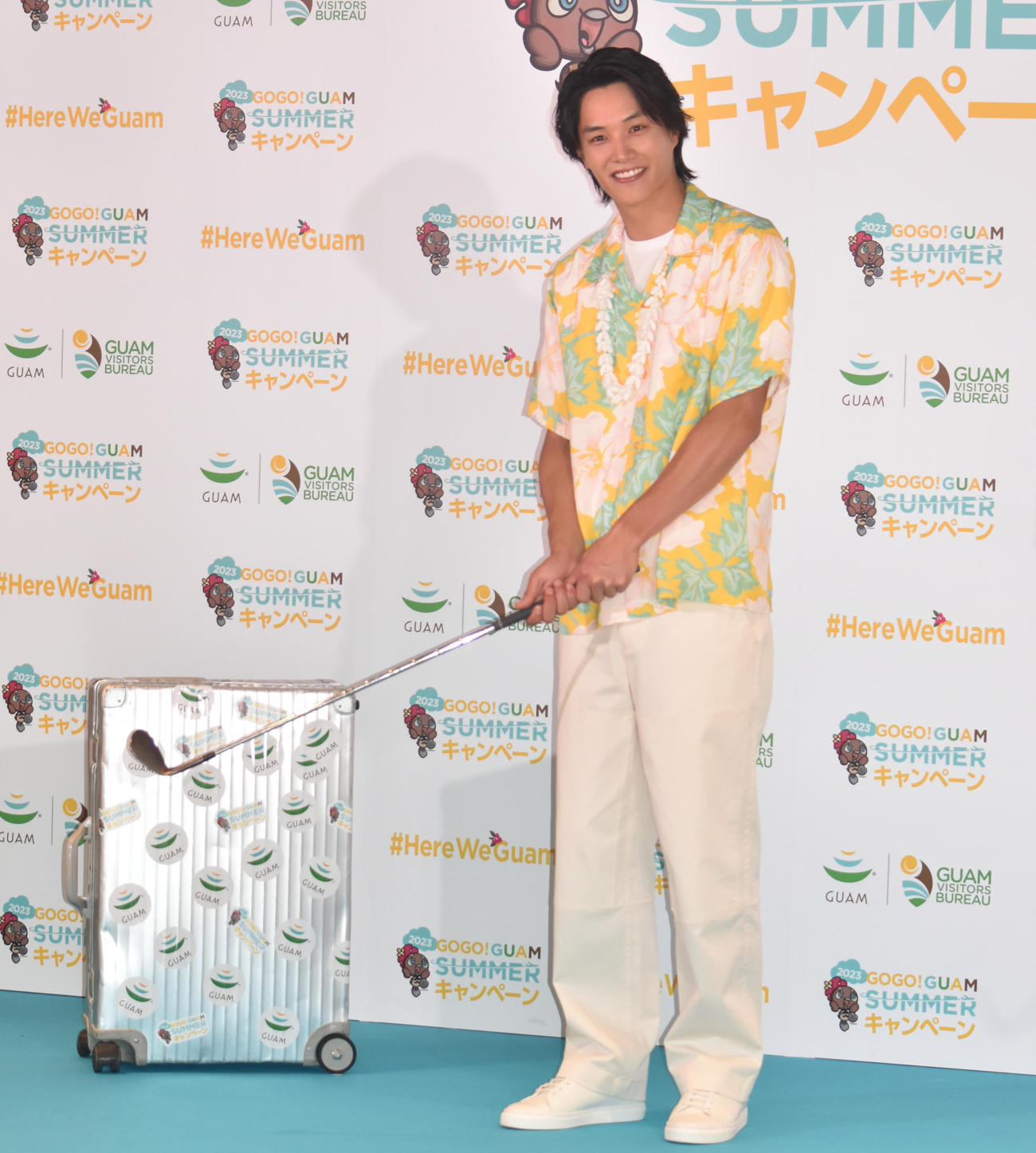 「GOGO！　GUAM SUMMERキャンペーン」記者会見に出席した鈴木伸之