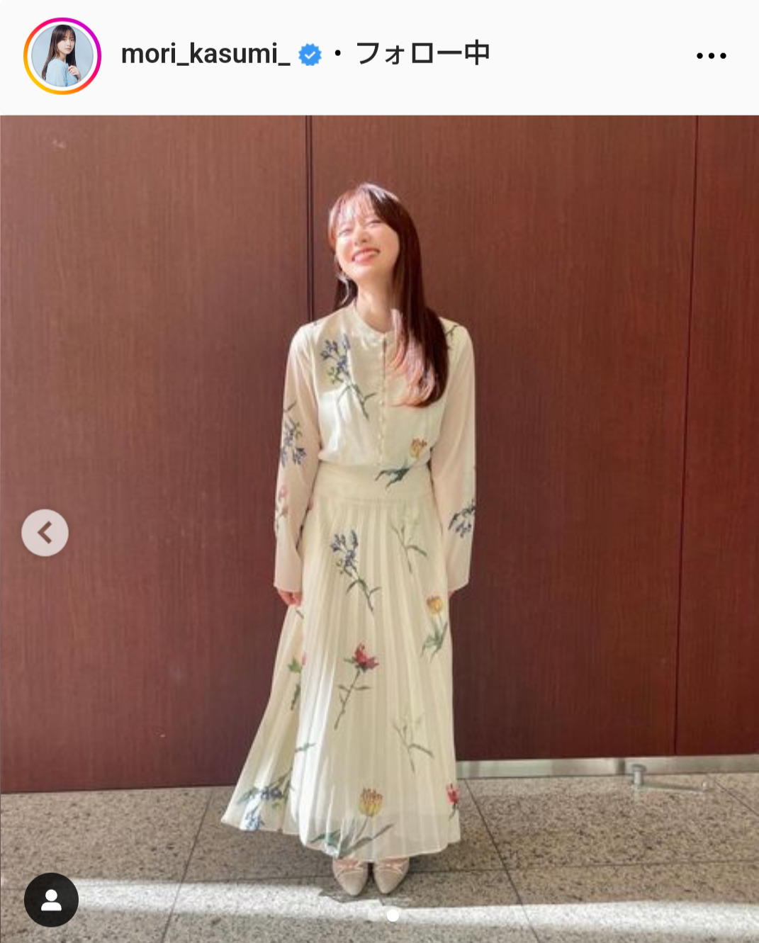 森香澄のインスタグラムから