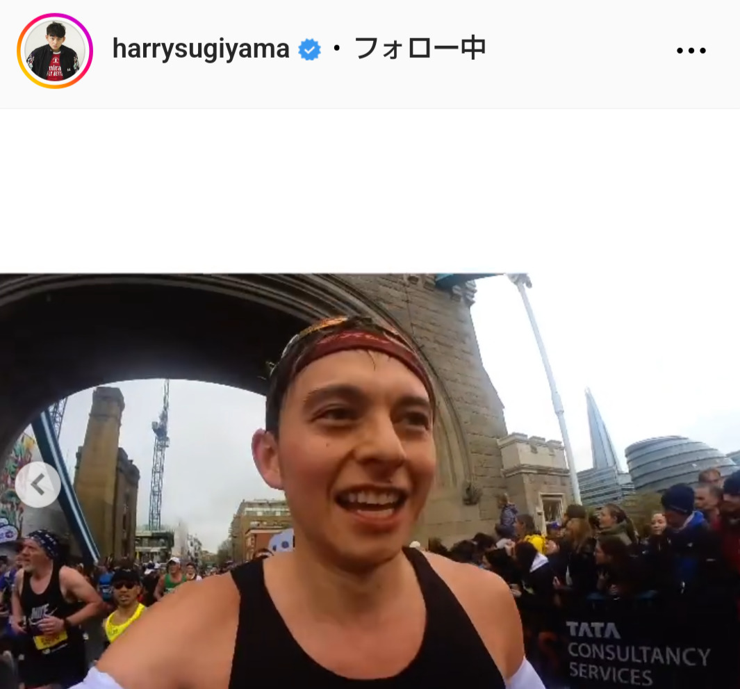 ハリー杉山のインスタグラムから