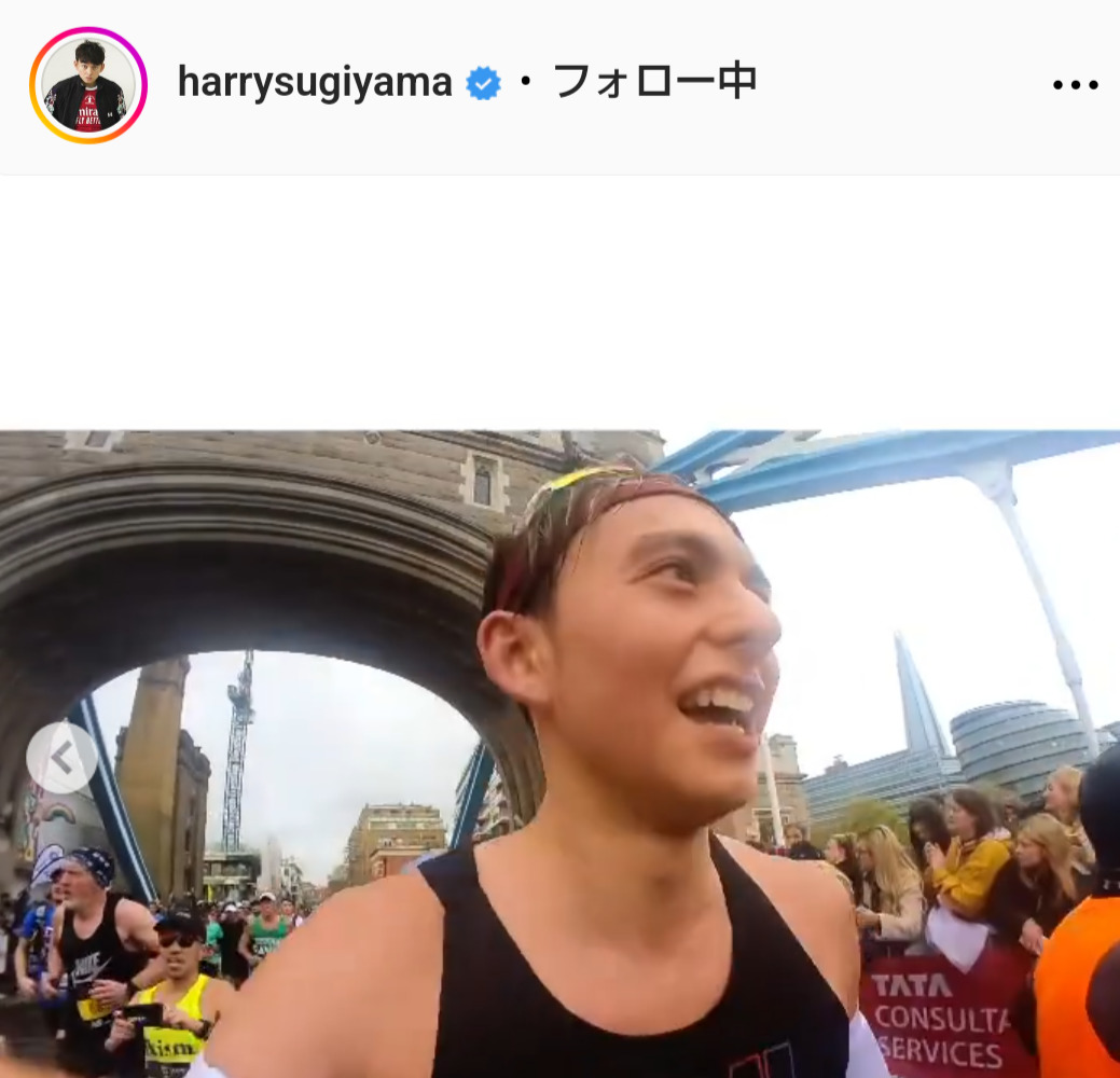 ハリー杉山のインスタグラムから