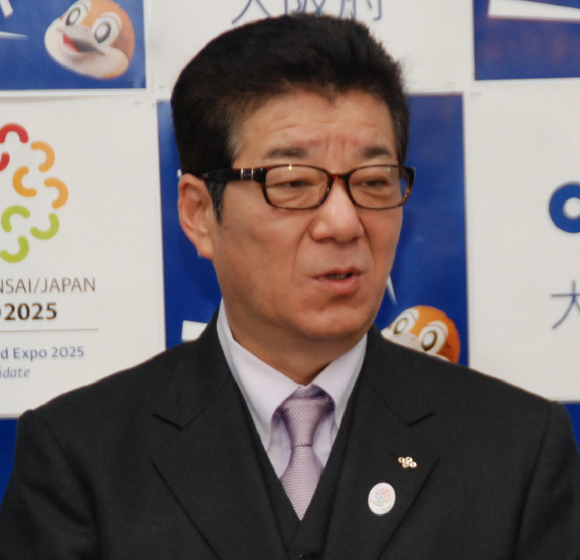 日本維新の会元代表で前大阪市長の松井一郎氏（2018年3月14日撮影）