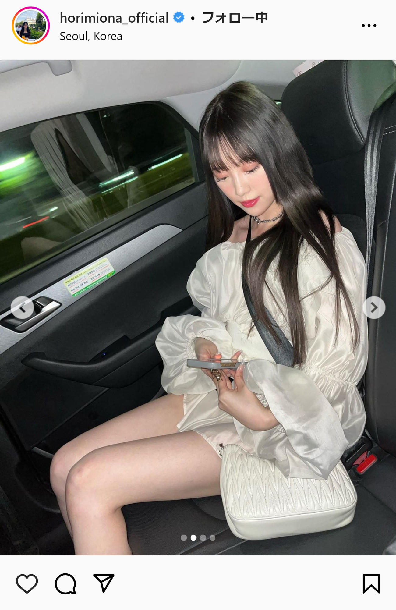 堀未央奈のインスタグラムから