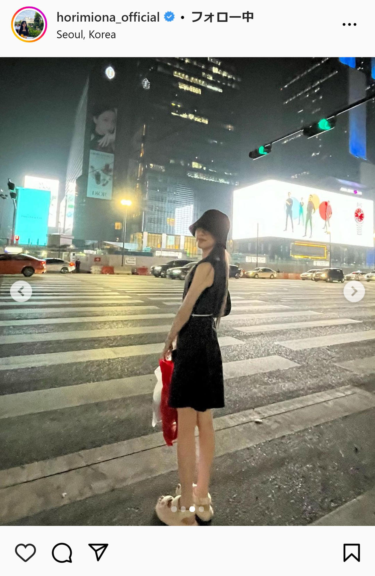 堀未央奈のインスタグラムから