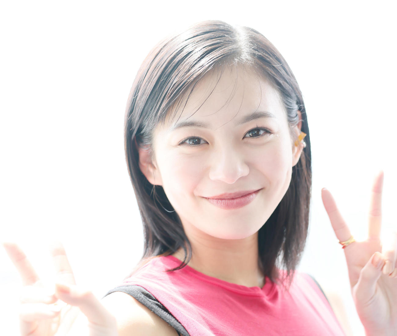 常に前向きに。20歳の春を過ごす永瀬莉子（撮影・足立雅史）