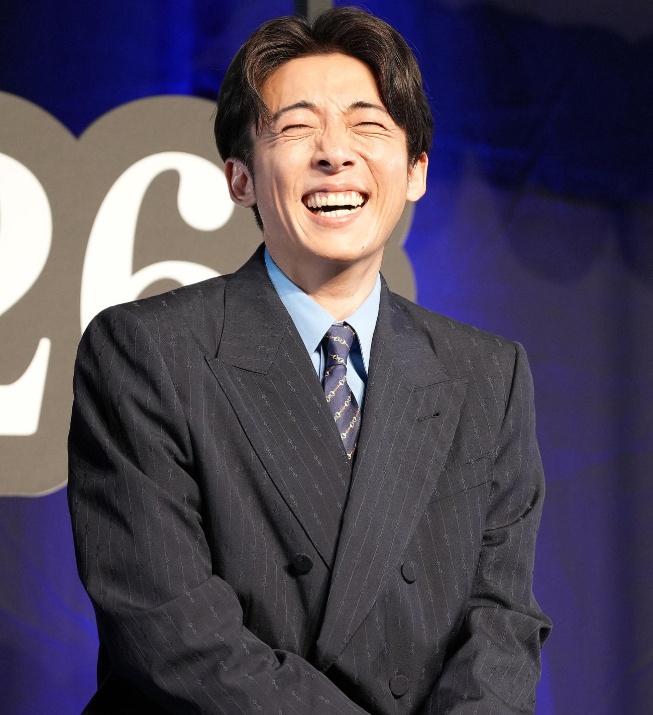 「岸辺露伴　ルーヴルへ行く」完成報告イベントで笑顔の高橋一生（撮影・鈴木みどり）