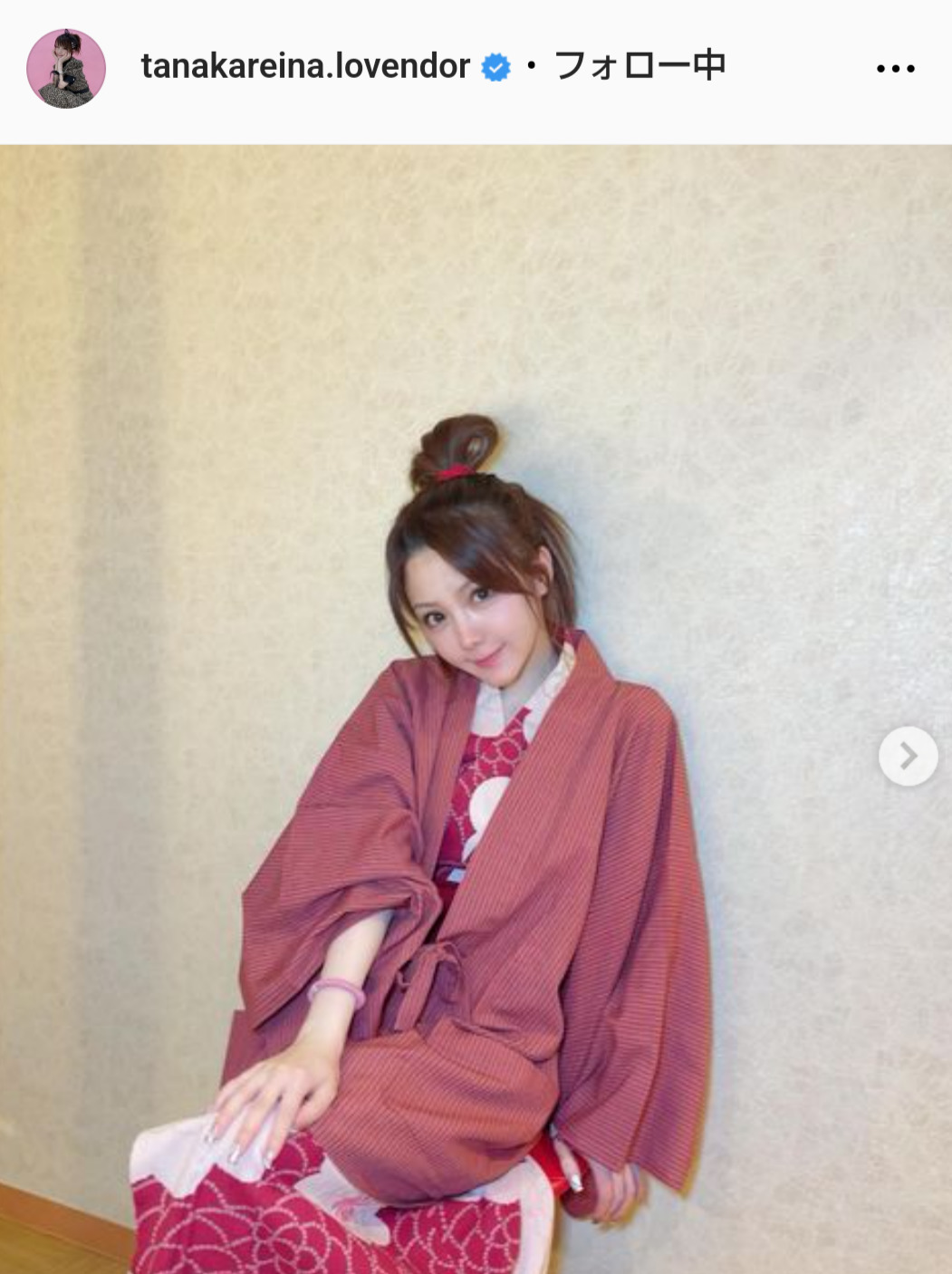 田中れいなのインスタグラムから
