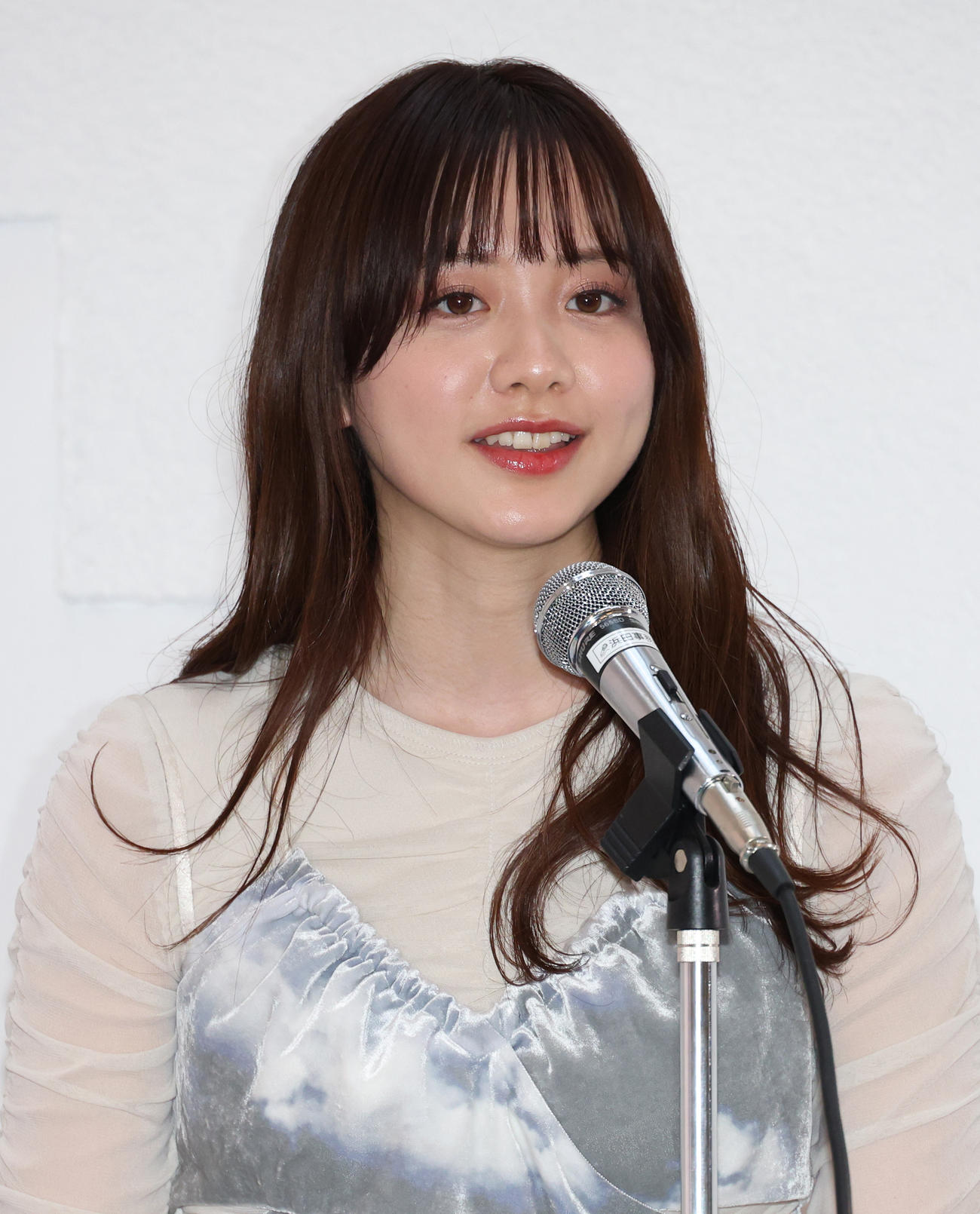 「2024ミス・ティーン・ジャパン」開催発表会見司会の森香澄アナウンサー（撮影・中島郁夫）