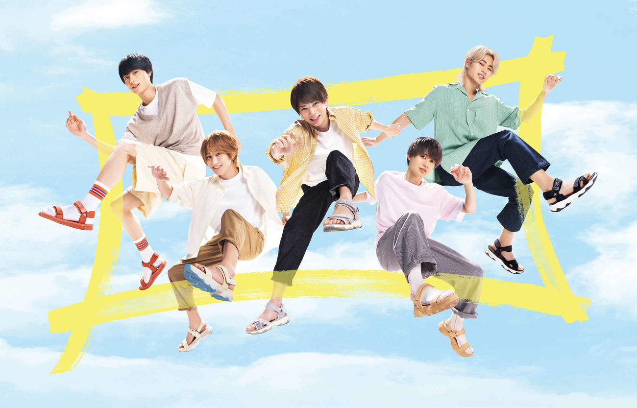 スポーツシューズブランド「ORTR by ORiental TRaffic」新商品の新テレビCMに出演するHiHi Jets