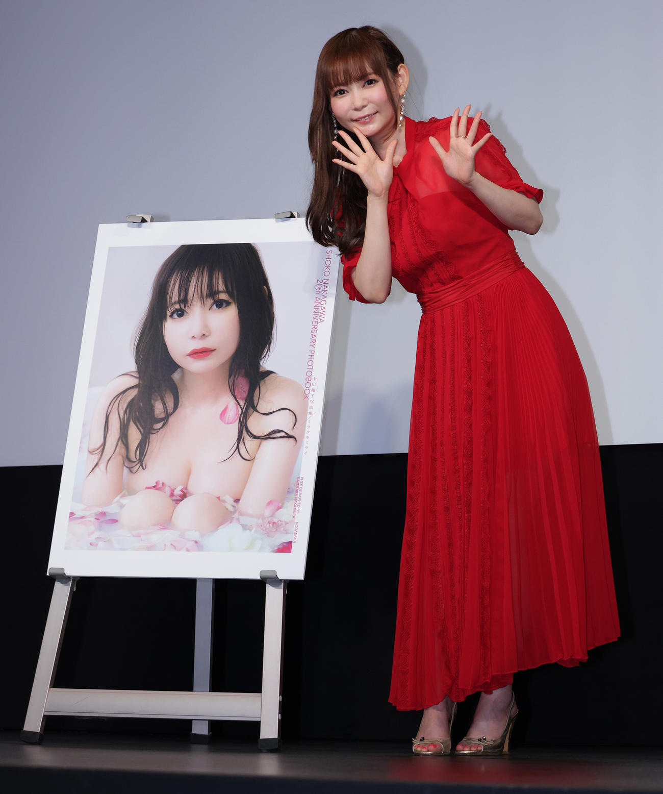 写真集の発売お渡し会を前に会見を行った中川翔子（2022年6月撮影）