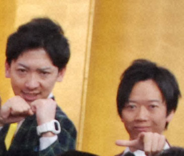 ジュリエッタの井尻貫太郎（左）、藤本聖（2019年2月撮影）