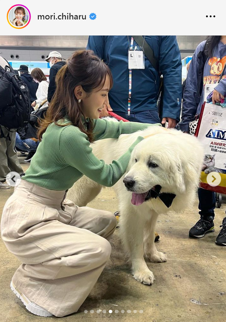 森千晴アナのインスタグラムから