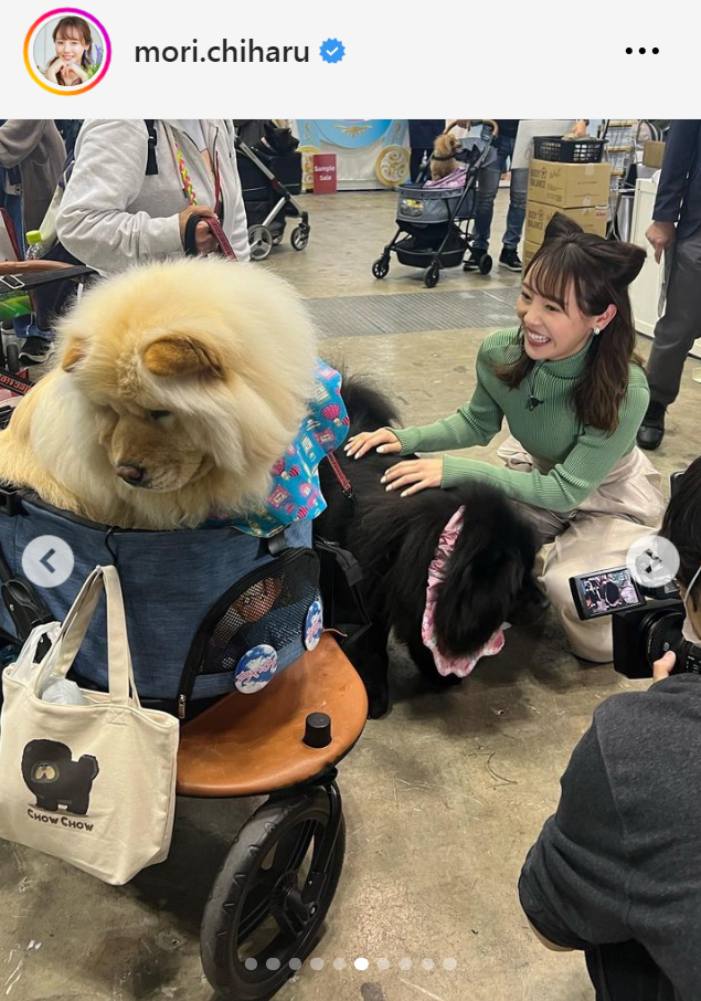 森千晴アナのインスタグラムから