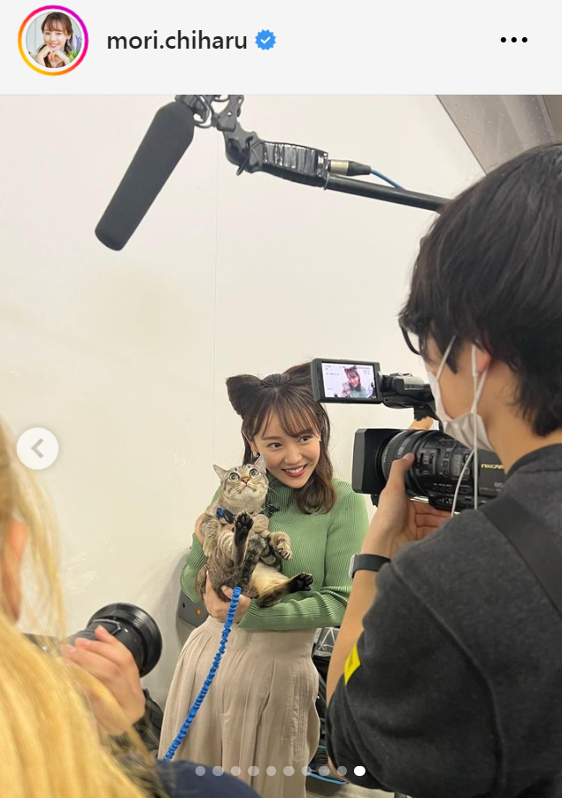 森千晴アナのインスタグラムから