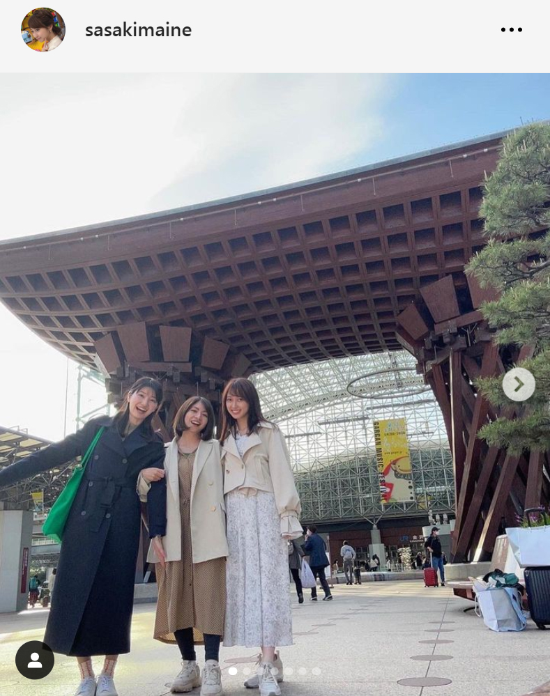 佐々木舞音アナのインスタグラムから
