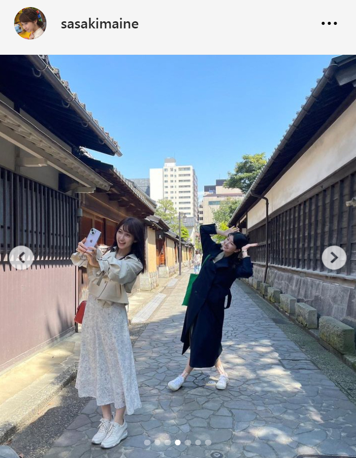 佐々木舞音アナのインスタグラムから