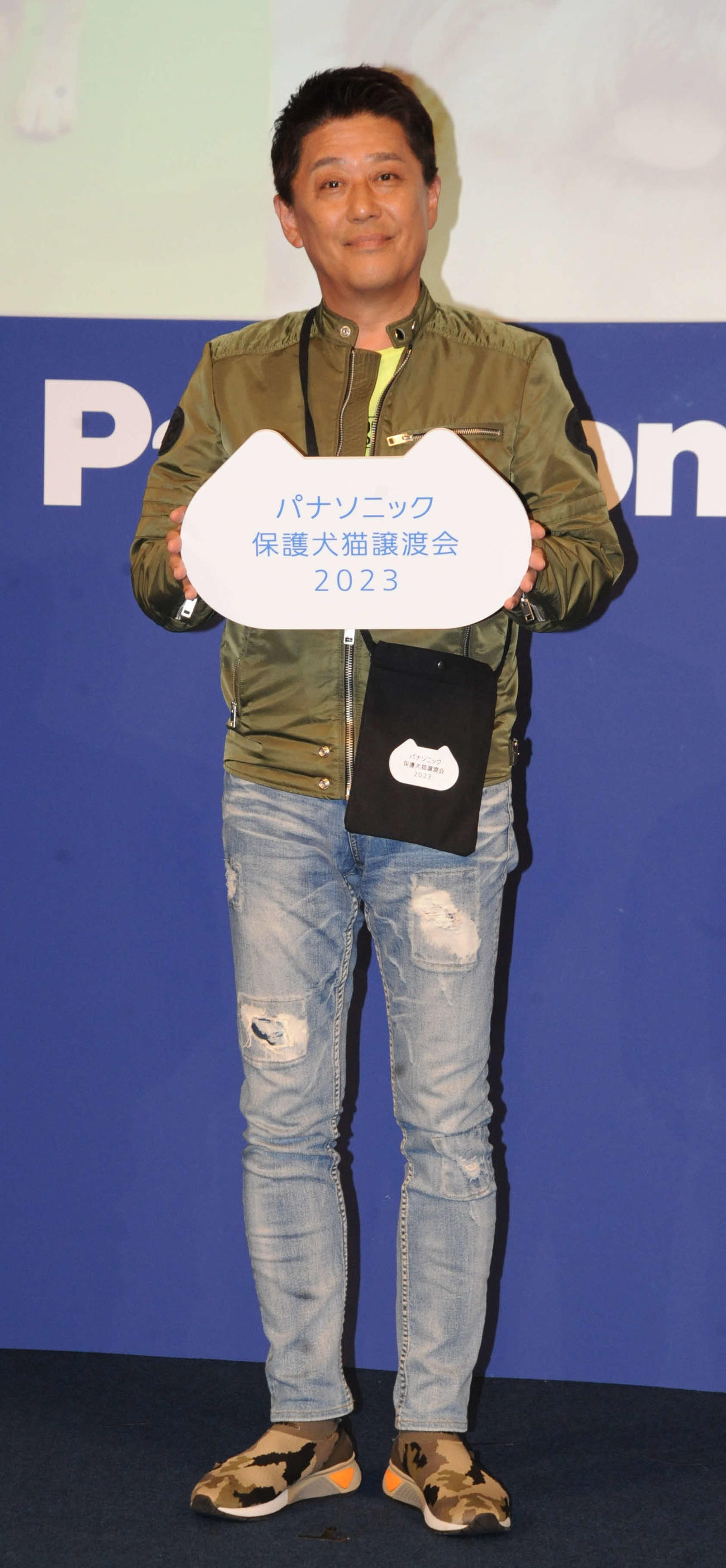 「パナソニック保護犬猫譲渡会2023」のトークセッションに出席した俳優の坂上忍（撮影・松尾幸之介）