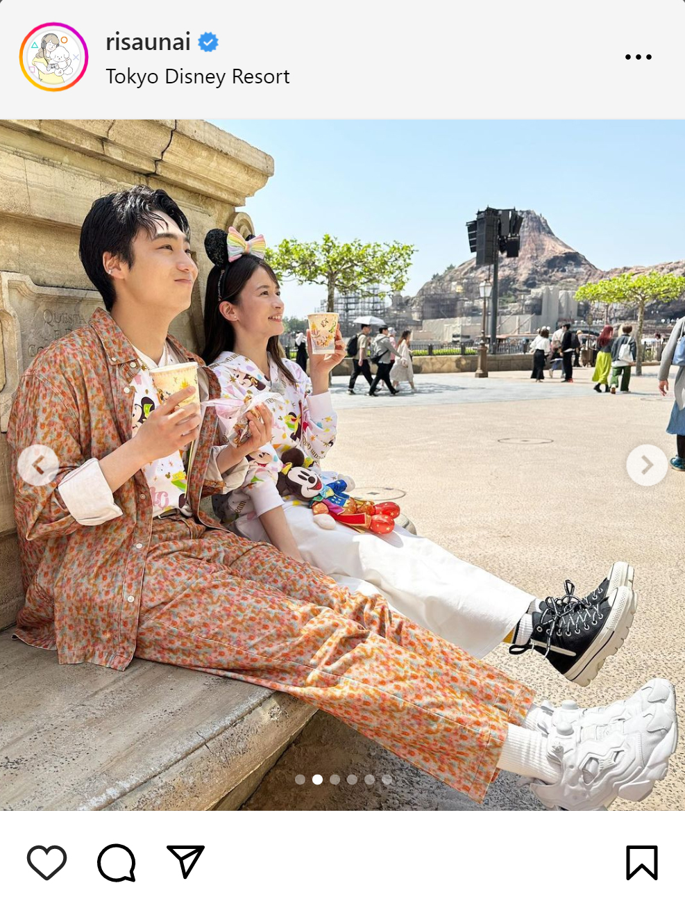 宇内梨沙アナのインスタグラムから