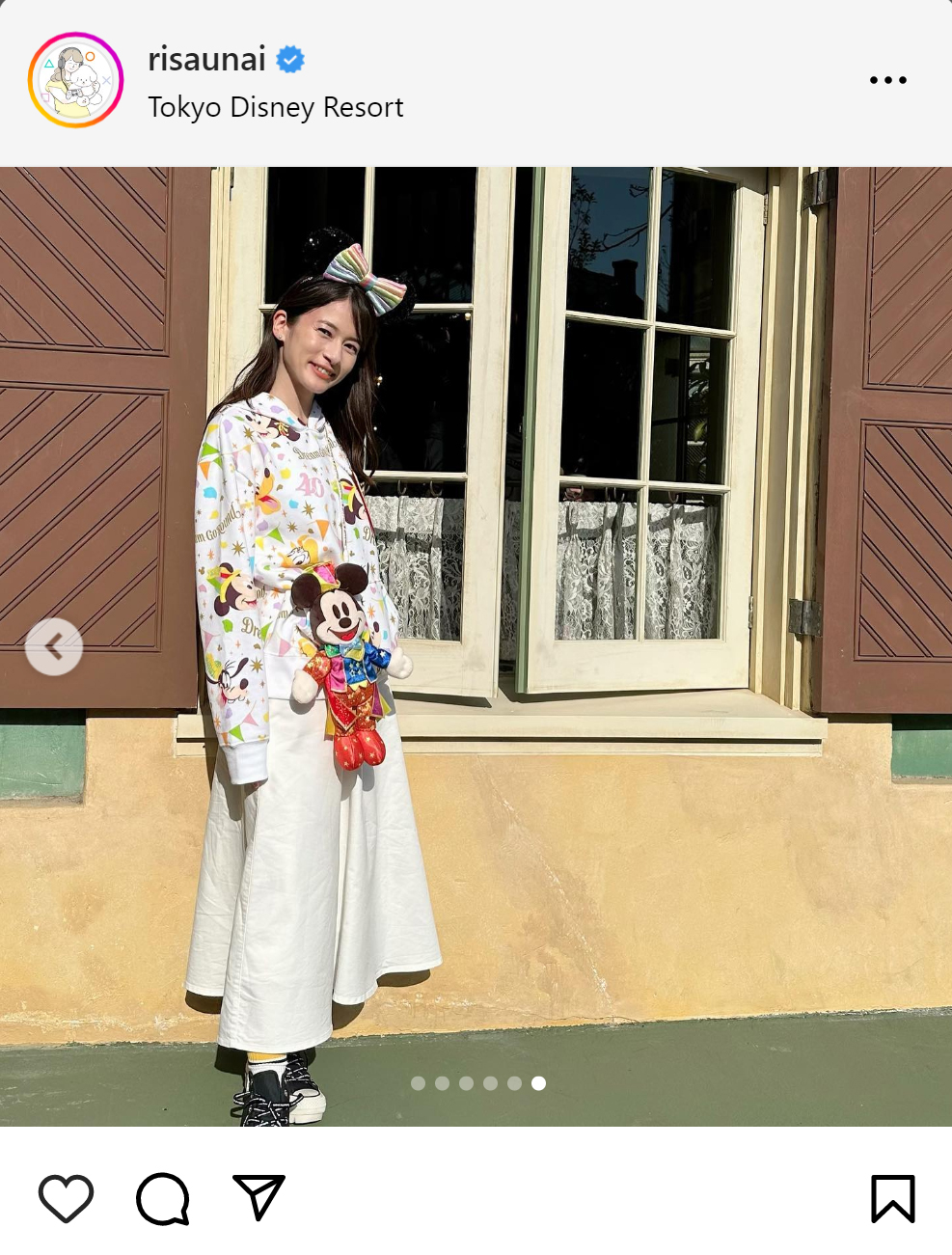 宇内梨沙アナのインスタグラムから