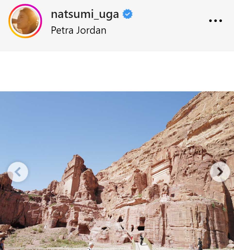 宇賀なつみアナのインスタグラムから