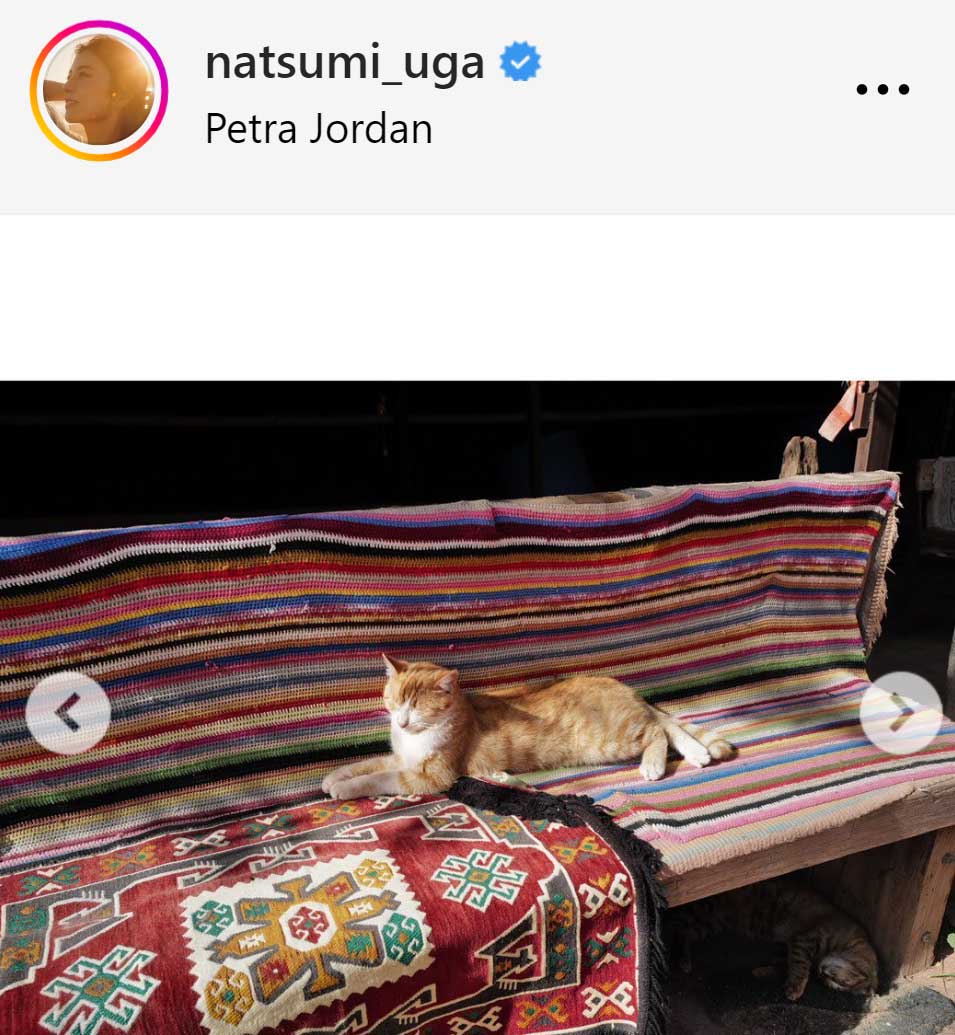 宇賀なつみアナのインスタグラムから