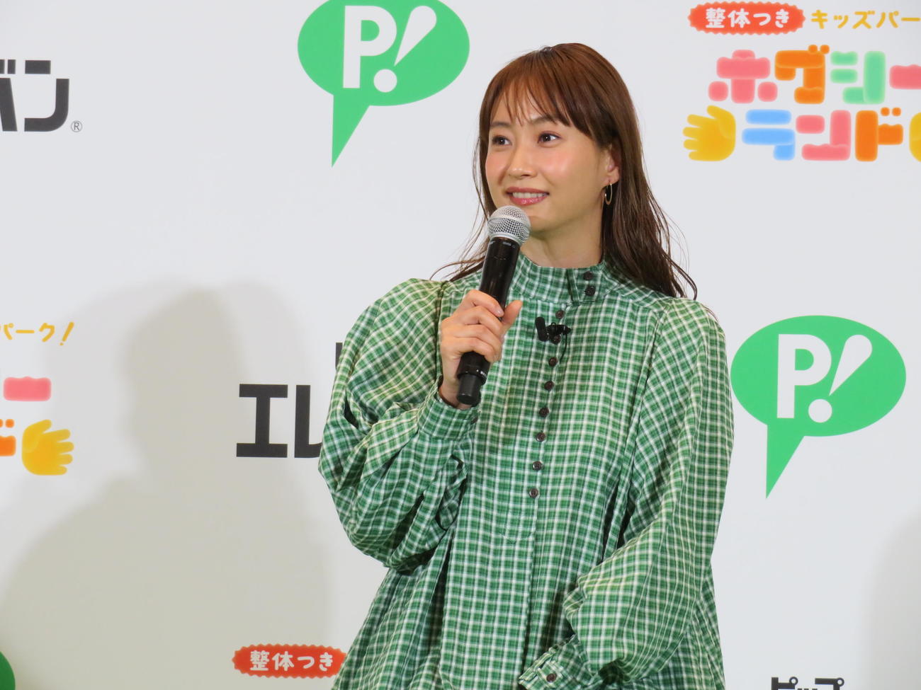 整体つきキッズパーク「ホグシーランドPresented by　ピップエレキバン」開園発表会に出席した藤本美貴