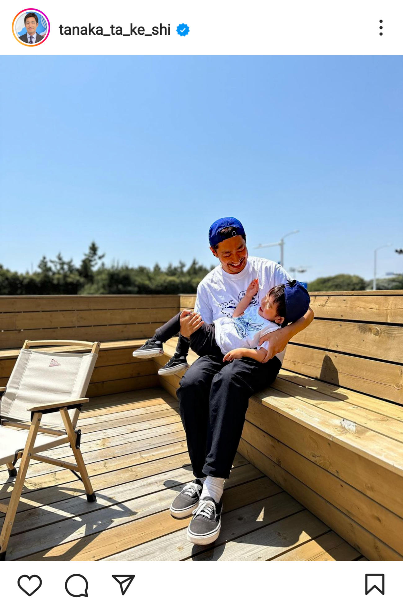 田中毅アナのインスタグラムから