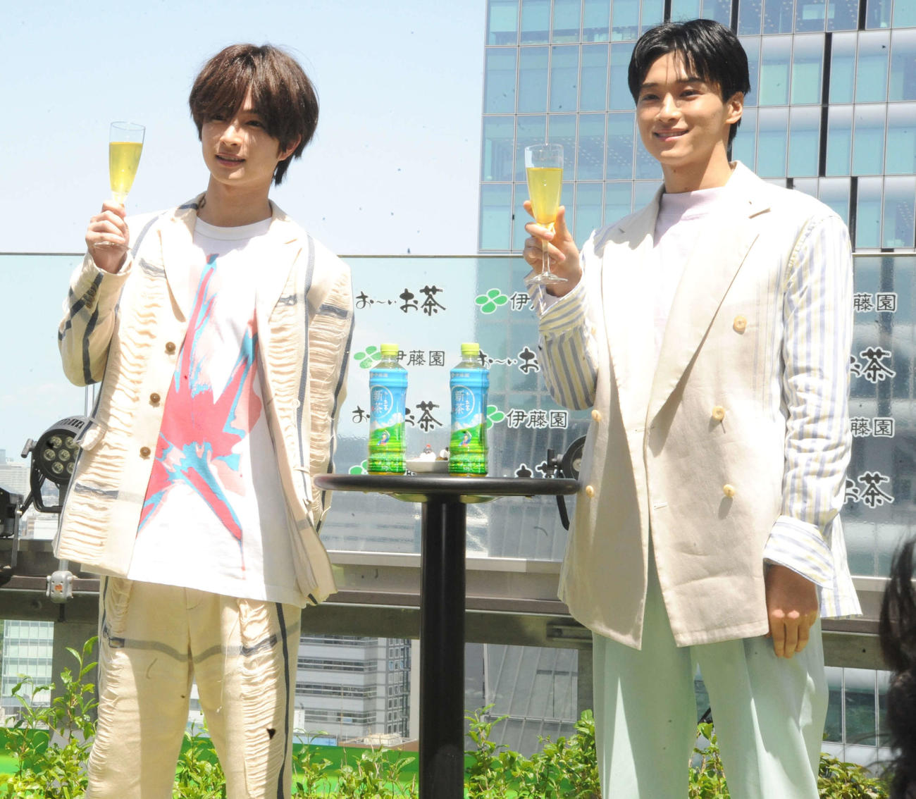 イベントに出席した曽田陵介（左）と松本怜生（撮影・松尾幸之介）