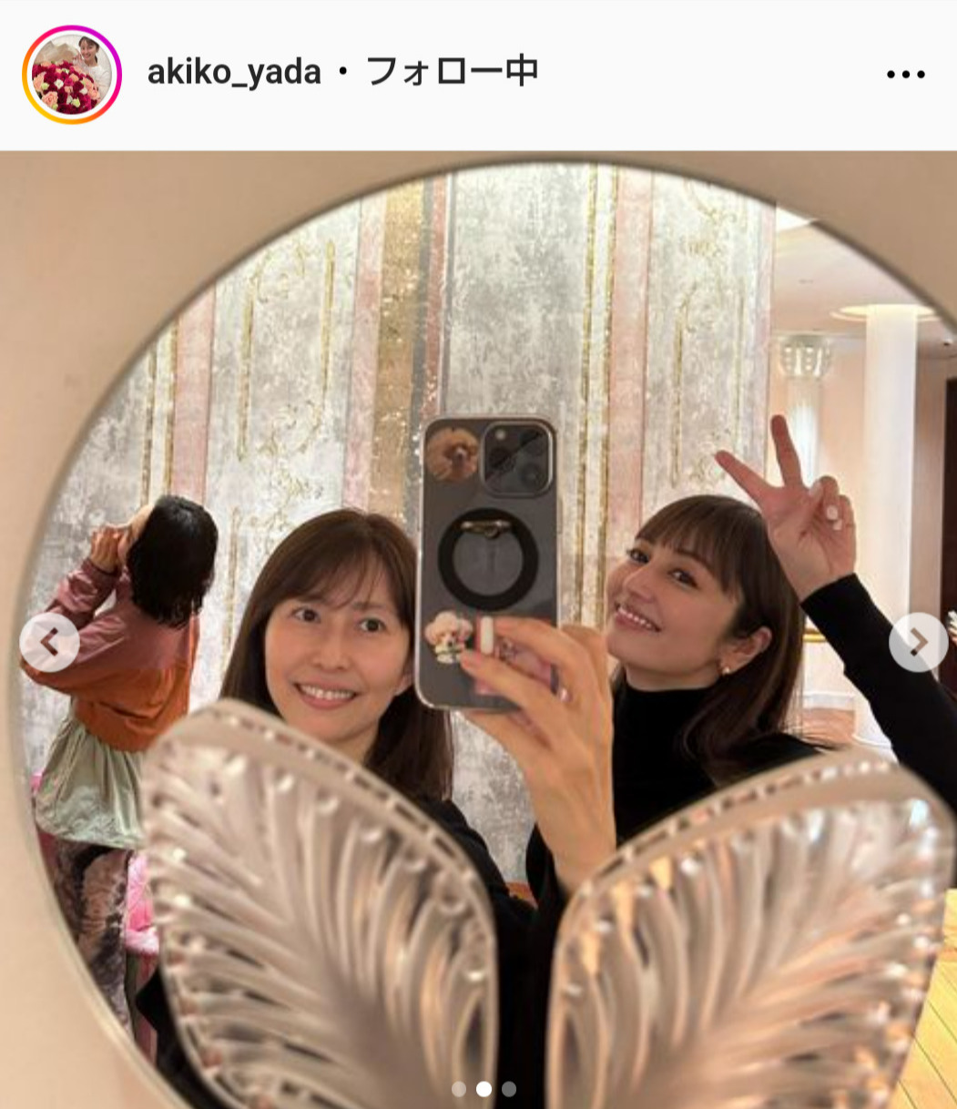 矢田亜希子のインスタグラムから