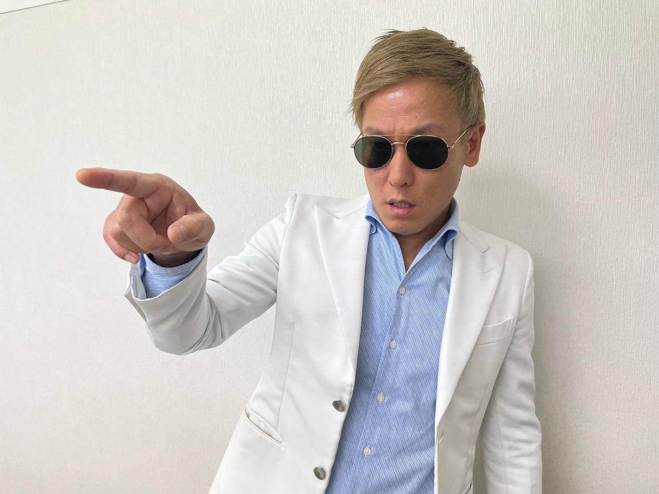 日本代表と本田圭佑について語るじゅんいちダビッドソン（2022年12月撮影）