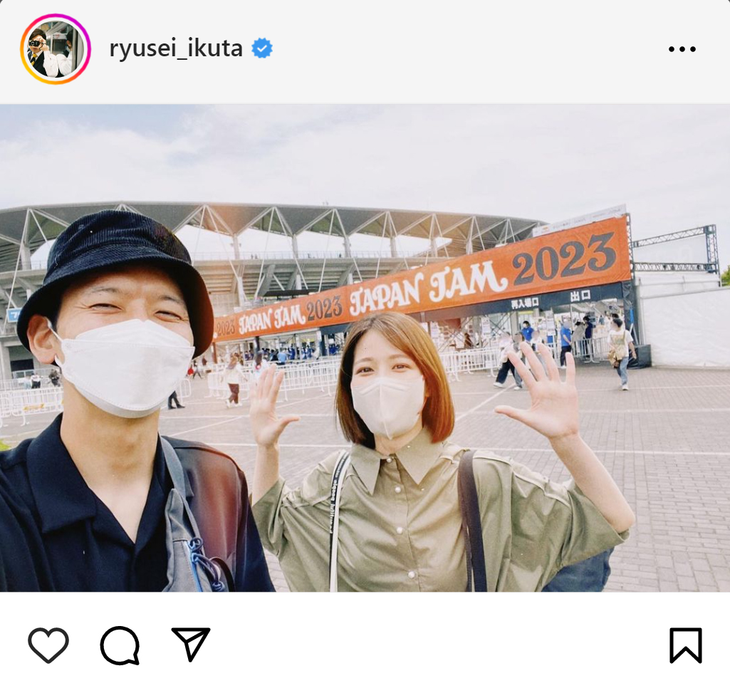 生田竜聖アナのインスタグラムから
