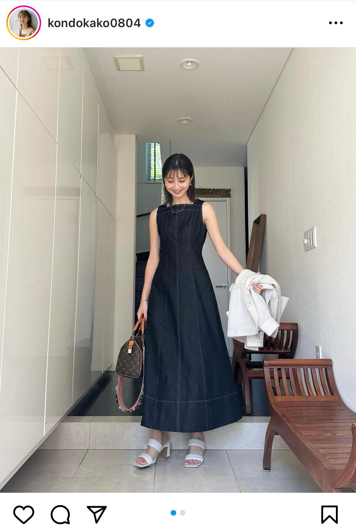 TBS近藤夏子アナウンサーのインスタグラムから