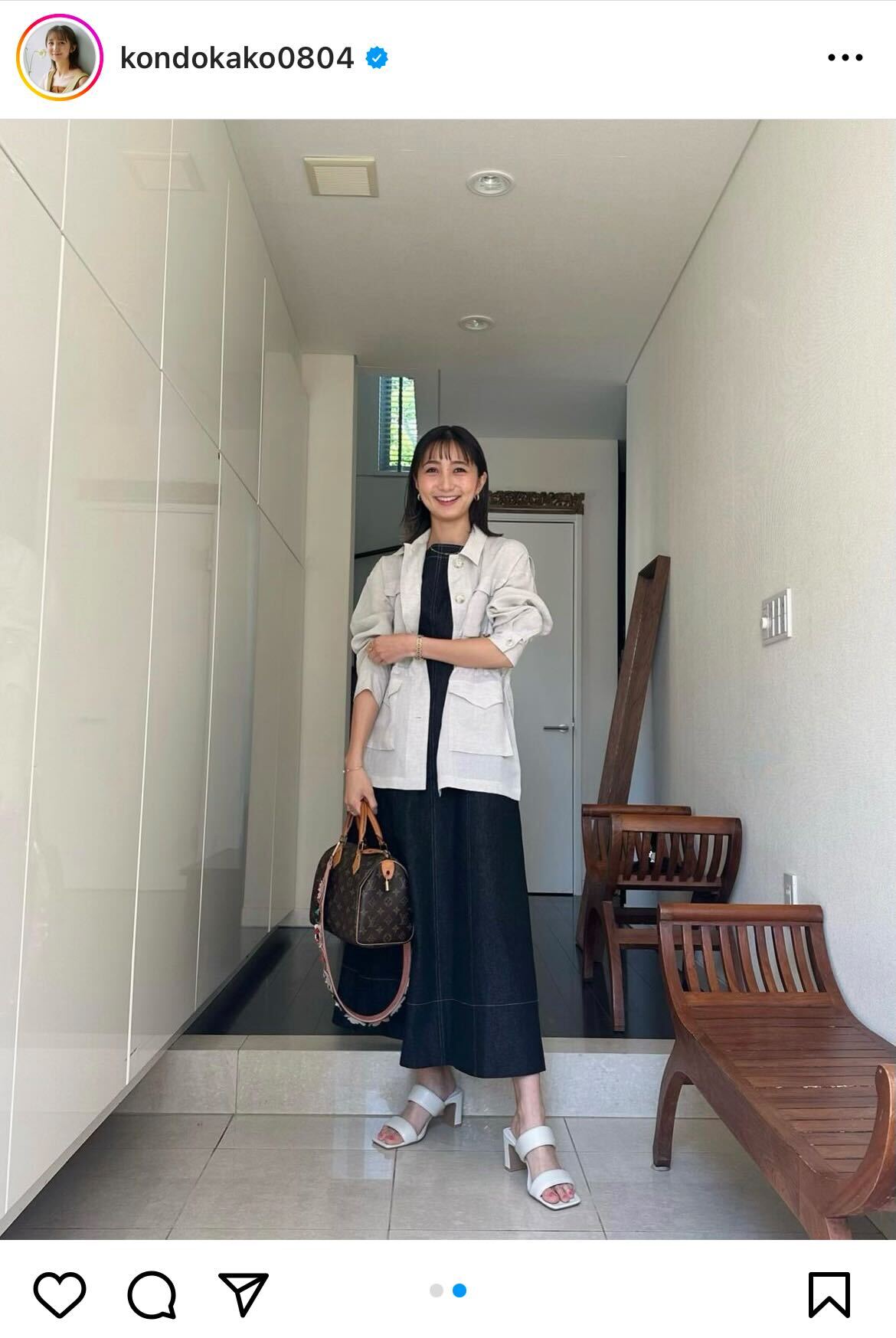 TBS近藤夏子アナウンサーのインスタグラムから